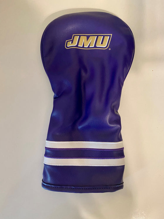 James Madison Dukes Vintage Driver Headcover PURPLE W/WHITE STRIPES