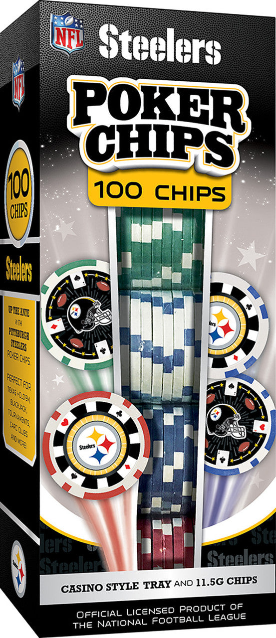 Pittsburgh Steelers 100 Piece NFL Poker Chips