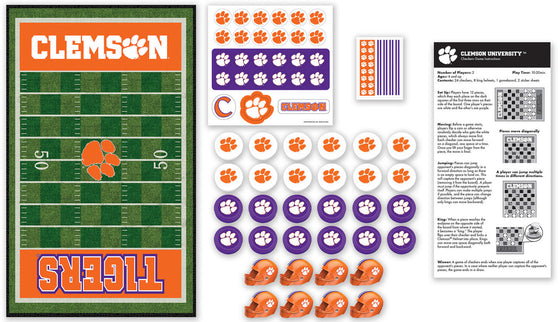 Clemson Tigers NCAA Checkers Board Game