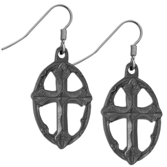 Cross Dangle Earrings (SSKG) - 757 Sports Collectibles