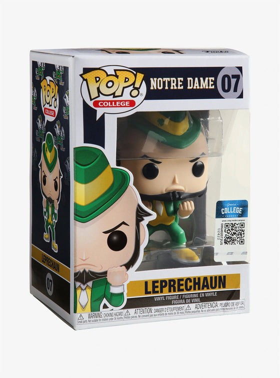 Notre Dame Fighting Irish Mascot Leprechaun Funko Pop Figure 4" (New in Box)