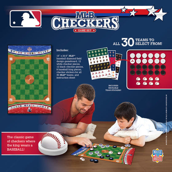 MLB - All Teams Checkers Board Game