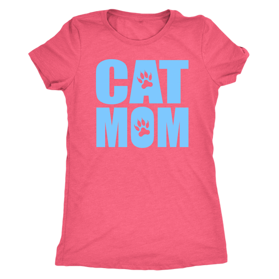 Cat Mom Womens Shirt - 100% Cotton - S - 2XL - 757 Sports Collectibles