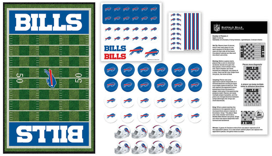 Buffalo Bills NFL Checkers Board Game