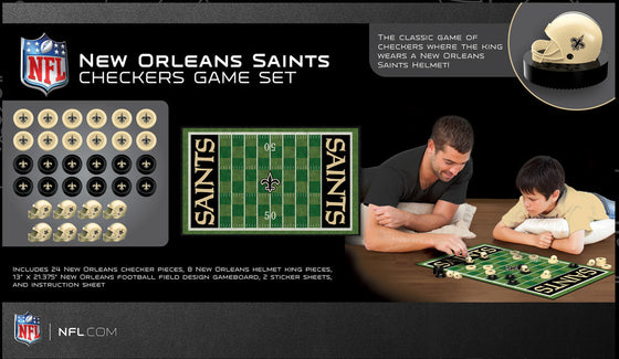 New Orleans Saints NFL Checkers Board Game