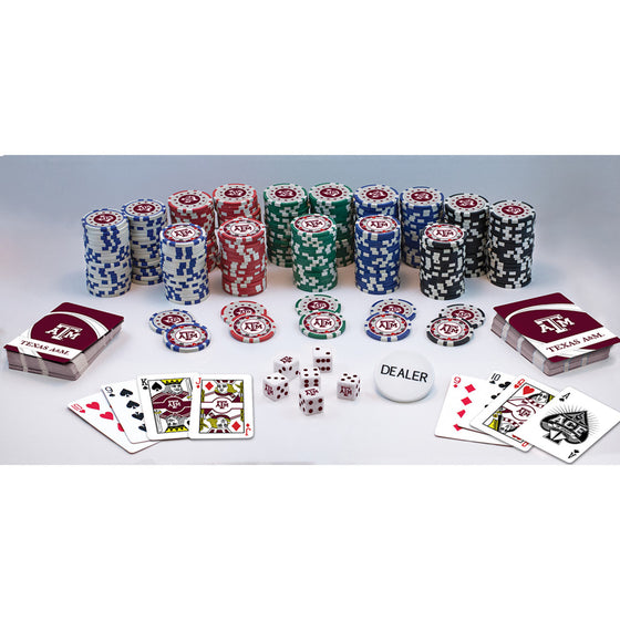 Texas A&M Aggies 300 Piece NCAA Poker Chips