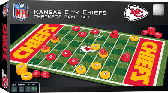 Kansas City Chiefs NFL Checkers Board Game