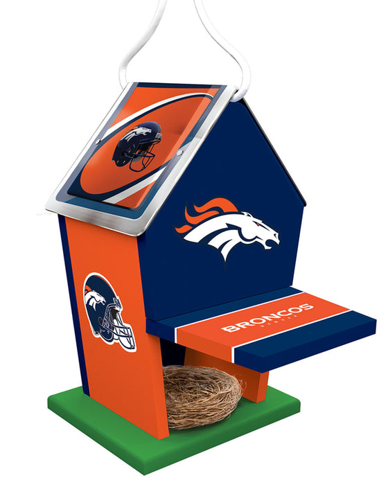 NFL Painted Birdhouse - Denver Broncos