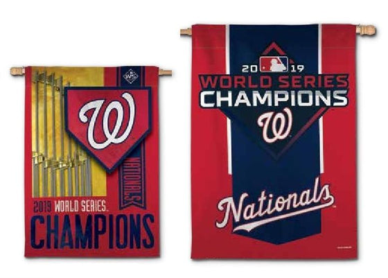 Washington Nationals 2019 World Series Champions 2-Sided 28x40 Flag