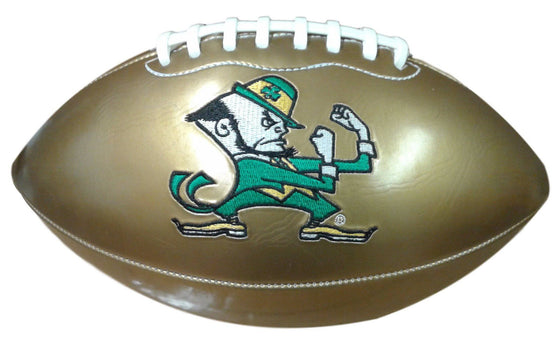 Notre Dame Special Edition Gold Signature Series Embroidered Football - 757 Sports Collectibles