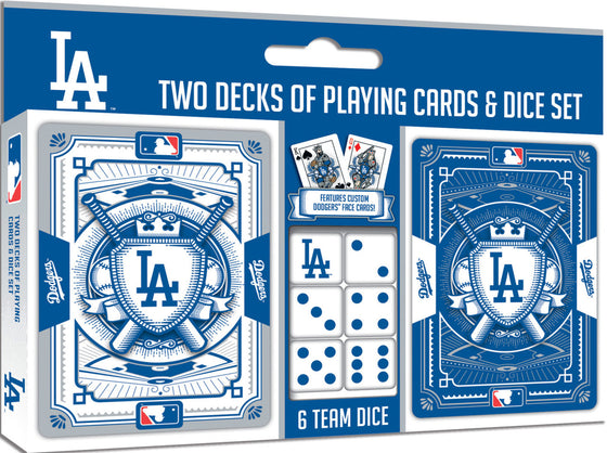 Los Angeles Dodgers MLB 2-Pack Playing cards & Dice set