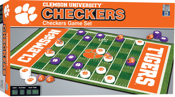 Clemson Tigers NCAA Checkers Board Game