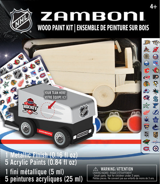 NHL Zamboni Wood Craft Kit