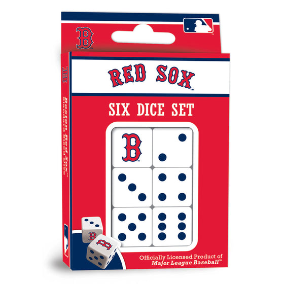 MLB Boston Red Sox 6 Piece D6 Gaming Dice Set