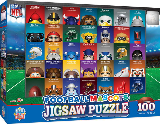 NFL All Teams 100 Piece Mascots Puzzle