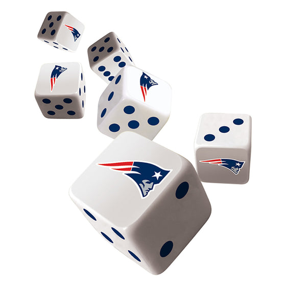 NFL New England Patriots 6 Piece D6 Gaming Dice Set