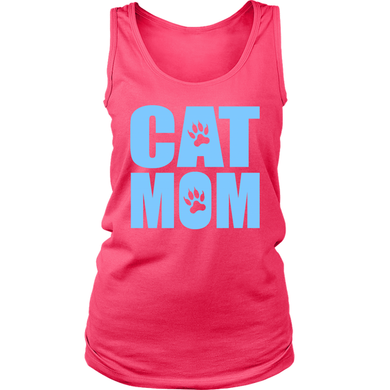 Cat Mom Womens Shirt - 100% Cotton - S - 2XL - 757 Sports Collectibles