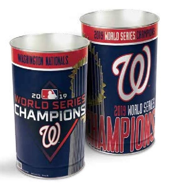 Washington Nationals 2019 World Series Champions Waste Basket