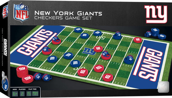 New York Giants NFL Checkers Board Game