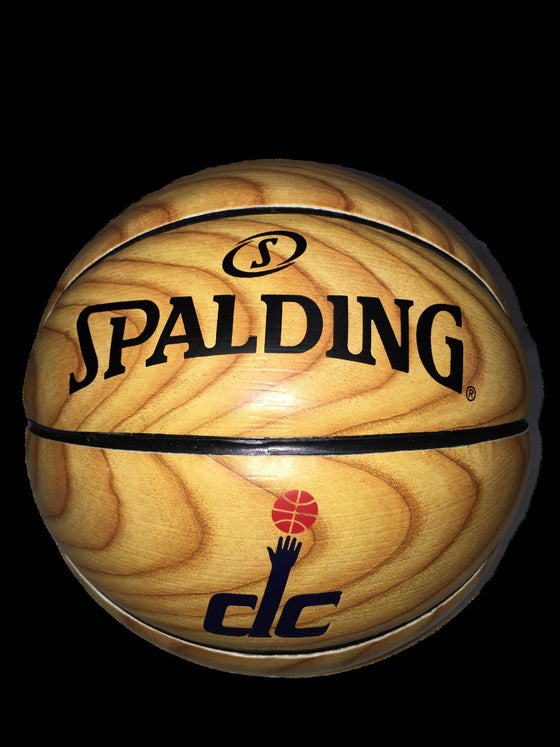 NBA Washington Wizards Stadium Exclusive Spalding Hardwood Mini Logo Basketball - 757 Sports Collectibles