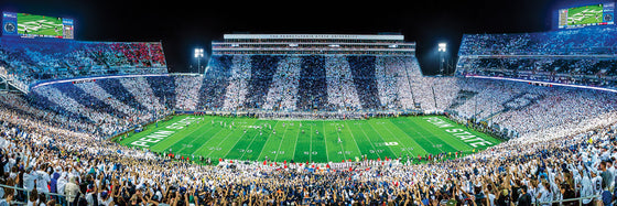 Stadium Panoramic - Penn State Nittany Lions 1000 Piece NCAA Sports Puzzle - Center View