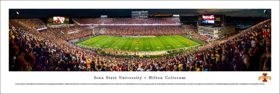 Iowa State Football - 50 Yard Line - Unframed - 757 Sports Collectibles