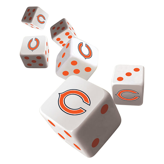 NFL Chicago Bears 6 Piece D6 Gaming Dice Set