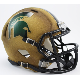 NCAA Michigan State Spartans Special 2011 Gold Speed Mini Helmet