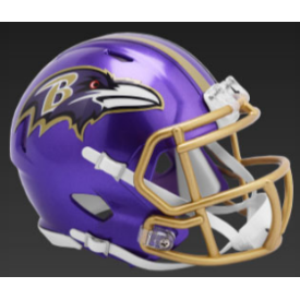 Baltimore Ravens Speed Authentic Full Size Football Helmet FLASH Alternate Limited Edition - 757 Sports Collectibles