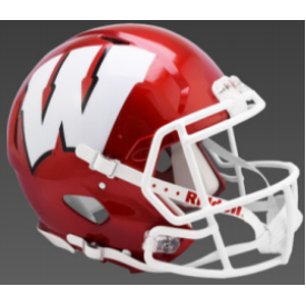 Wisconsin Badgers Speed Authentic Full Size Football Helmet FLASH Alternate Limited Edition - 757 Sports Collectibles