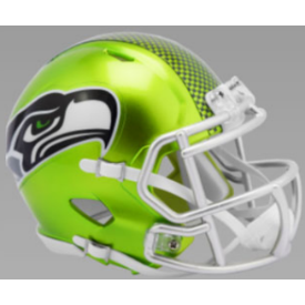 Seattle Seahawks Speed Authentic Full Size Football Helmet FLASH Alternate Limited Edition - 757 Sports Collectibles