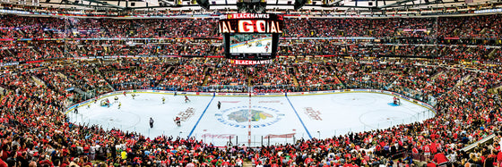 Stadium Panoramic - Chicago Blackhawks 1000 Piece Puzzle - Center View