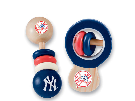 New York Yankees MLB Baby Fanatic Rattle 2-Pack