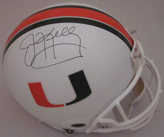 Jim Kelly Miami Hurricanes Autographed Full Size Authentic Helmet