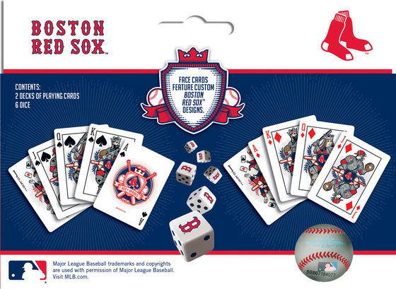 MLB Boston Red Sox 2-Pack Playing cards & Dice set