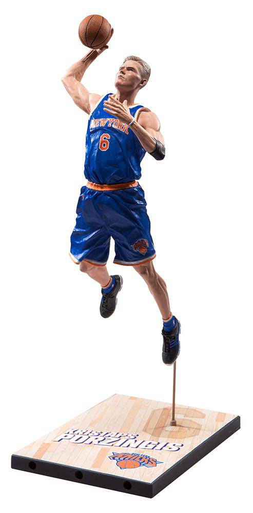 New York Knicks Kristaps Porzingis McFarlane NBA 29 Figure Blue Figurine Statue - 757 Sports Collectibles