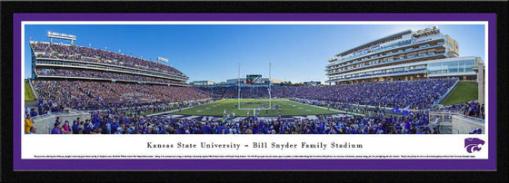 Kansas State Football - End Zone - Select Frame - 757 Sports Collectibles