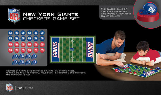 New York Giants NFL Checkers Board Game