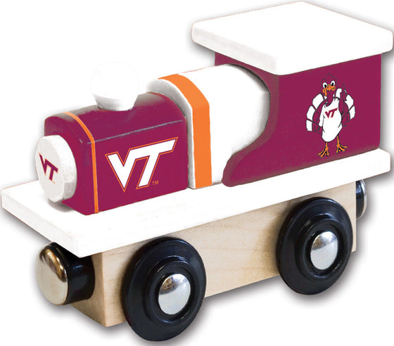 Virginia Tech Hokies NCAA Toy Wood Train Engine