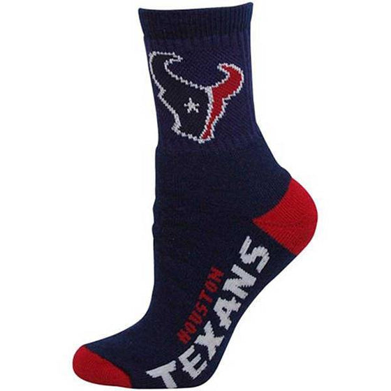 Houston Texans Crew Cut Team Color Socks Size Large 10-13 - 757 Sports Collectibles