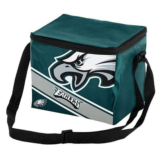 Philadelphia Eagles 12 Pack Big Logo with Stripe Lunch Bag - 757 Sports Collectibles