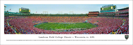 Lambeau Field College Classic 2016 - Wisconsin vs LSU - Unframed - 757 Sports Collectibles