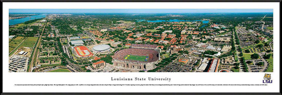 Louisiana State University - Campus Aerial - Standard Frame - 757 Sports Collectibles