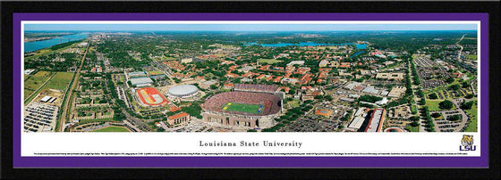 Louisiana State University - Campus Aerial - Select Frame - 757 Sports Collectibles