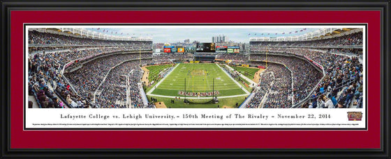 Lafayette Vs. Lehigh - 150Th - Lafayette Deluxe Frame - 757 Sports Collectibles