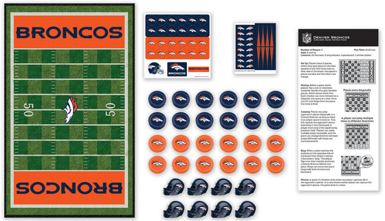 Denver Broncos NFL Checkers Board Game