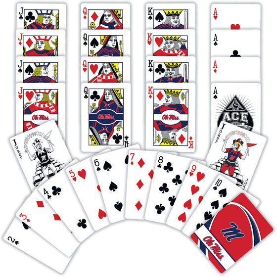 Ole Miss Rebels NCAA Playing Cards - 54 Card Deck