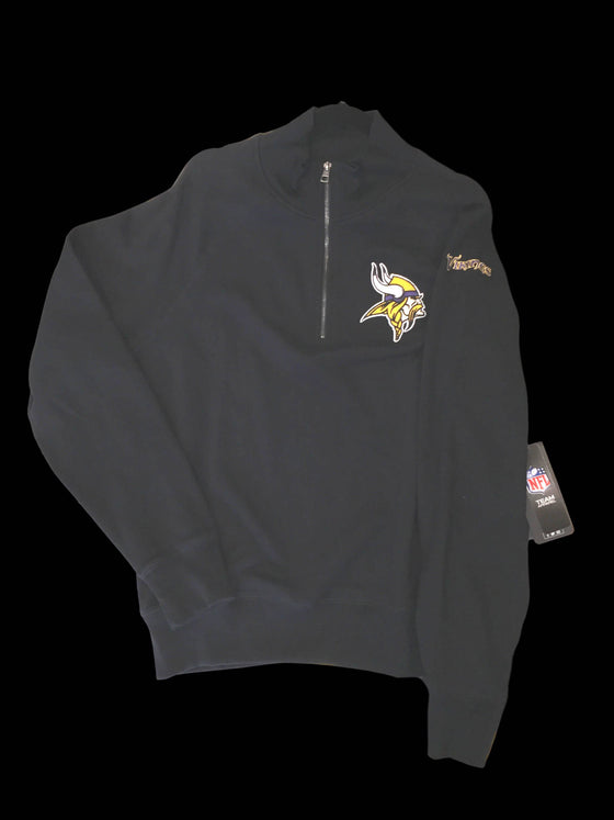 Minnesota Vikings Quarter Zip Sweatshirt Jacket Size Extra Large XL - 757 Sports Collectibles