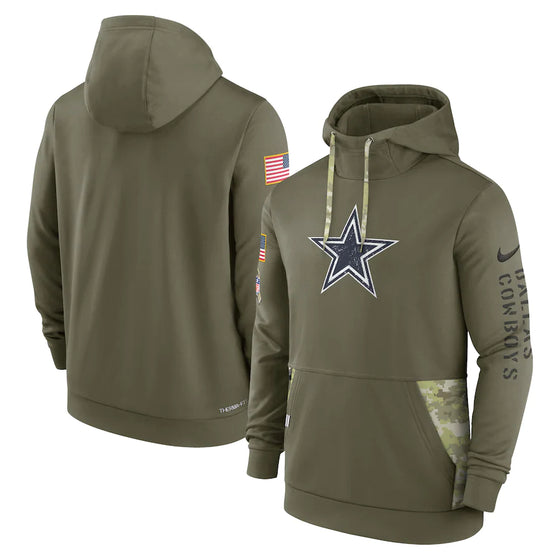 Dallas Cowboys Nike Salute to Service On-Field Hoodie Sweatshirt Adult Sizes M-3XL - 757 Sports Collectibles