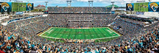 Stadium Panoramic - Jacksonville Jaguars 1000 Piece Puzzle - Center View